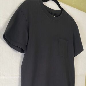 Share Madewell Black T Shirt Dress with Pocket Size Small